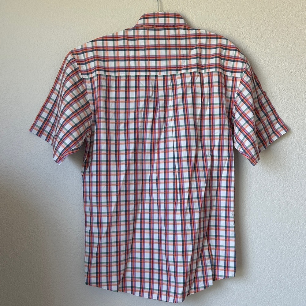 Wrangler George Strait Plaid Western Shirt Large Short Sleeve Cowboy - Picture 3 of 7